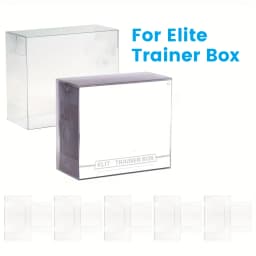 5/10 pcs ETB Plastic Protective Cases for Elite Trainer Box – 360° Clear View, Anti-Scratch, Dustproof Durable PET Card Storage