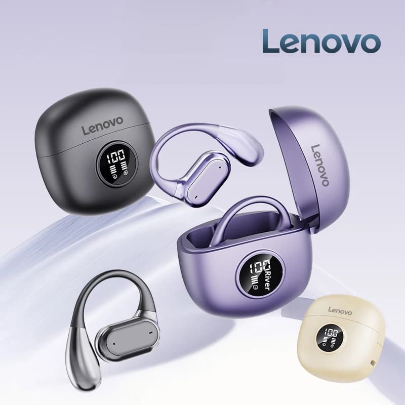 Original Lenovo Q17 Pro OWS Wireless Bluetooth Earphones Gaming Noise Canceling Headphones LED Power Display Sports Headset