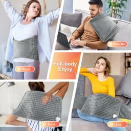 Back Heating Support Belt Electric Waist Brace With Adjustable Temperature Warm Back Belt Abdomen Warmer Lumbar Support Pad