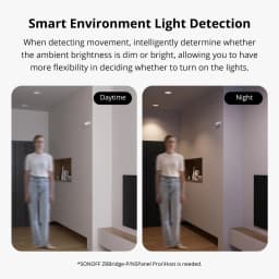 SONOFF SNZB-03P Zigbee Motion Sensor Light Detection Home Security Local Smart Scene Linkage via eWeLink APP Alexa Google