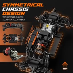 UDIRC UCX1804PRO 1:18 Scale RC Rock Crawler Four-Wheel Steering FOC Outrunner Brushless Motor All Terrains Off-Road Truck Adult