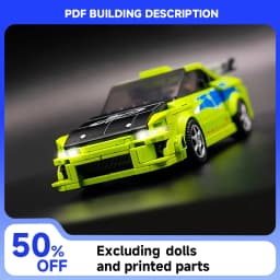 New MOC Speed Racing Series Intermediate Sports Car Model Building Blocks DIY Modular Car Assembly Toy Adult Collectible Gift