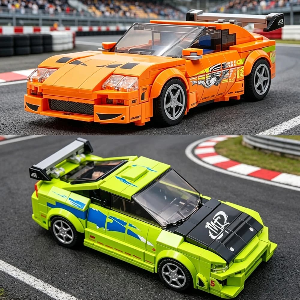 New MOC Speed Racing Series Intermediate Sports Car Model Building Blocks DIY Modular Car Assembly Toy Adult Collectible Gift