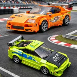 New MOC Speed Racing Series Intermediate Sports Car Model Building Blocks DIY Modular Car Assembly Toy Adult Collectible Gift