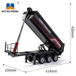 2026 New Huina 1501 1509 Scania 770S Full Scale RC Large Truck Trailer Flat Dump Bucket Model Electric Truck Toy High End Gift