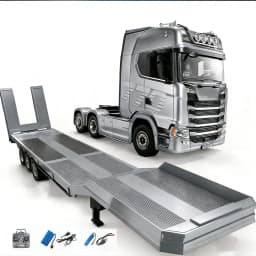 2026 New Huina 1501 1509 Scania 770S Full Scale RC Large Truck Trailer Flat Dump Bucket Model Electric Truck Toy High End Gift
