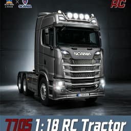 2026 New Huina 1501 1509 Scania 770S Full Scale RC Large Truck Trailer Flat Dump Bucket Model Electric Truck Toy High End Gift