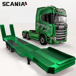 2026 New Huina 1501 1509 Scania 770S Full Scale RC Large Truck Trailer Flat Dump Bucket Model Electric Truck Toy High End Gift