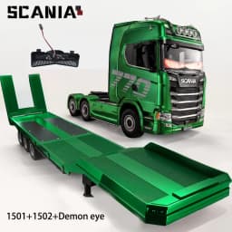 2026 New Huina 1501 1509 Scania 770S Full Scale RC Large Truck Trailer Flat Dump Bucket Model Electric Truck Toy High End Gift
