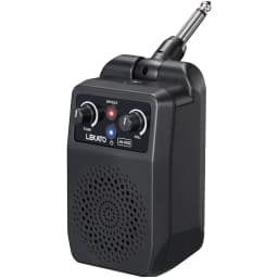 LEKATO Mini Electric Guitar Amp 5W Portable Guitar Amp Bluetooth Built-in 4 Effects Rechargeable Small Guitar Amp for Practice
