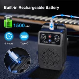 LEKATO Mini Electric Guitar Amp 5W Portable Guitar Amp Bluetooth Built-in 4 Effects Rechargeable Small Guitar Amp for Practice