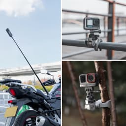 PGYTECH Super Clamp Mount 17mm to 37mm 1/4"screw Adapter For Bicycle/Vehicle Series Cycling Action Camera Smartphones
