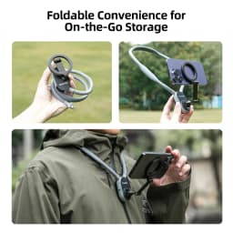 TELESIN Magnetic Neck Mount for Phones Neck Cell Phone POV Mount Phone Neck Holder Chest Stand Strap for iPhone Android Phones