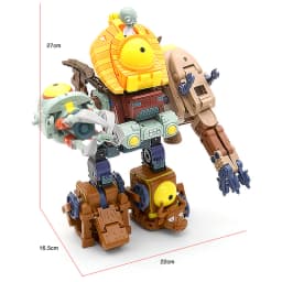 Plants vs. Zombies Boss Robot Melon-pult Chomper Action Figure Model Set PVC Deformation Doll Toys for Gift