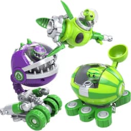 Plants vs. Zombies Boss Robot Melon-pult Chomper Action Figure Model Set PVC Deformation Doll Toys for Gift