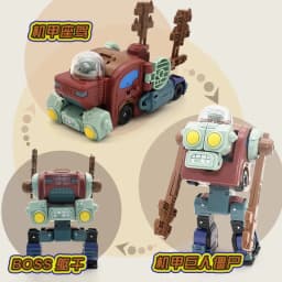 Plants vs. Zombies Boss Robot Melon-pult Chomper Action Figure Model Set PVC Deformation Doll Toys for Gift