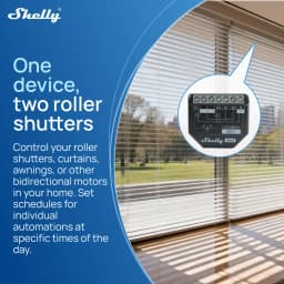 Shelly 2PM Gen4 Zigbee 2 Channel Smart Switch Matter Control Curtains Nlinds Power Metering Compatible Alexa Homekit Google Home