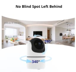 SONOFF CAM Pan-Tilt 2 Smart Indoor Home Security Camera Night Vision 360° Panoramic Human Detection & Motion Detection via Alexa