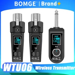 Microphone Converte XLR Transmitter and Receiver Wireless System Signal Adapter For Dynamic Mic Guitar Audio Mixer PA System