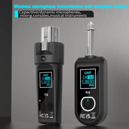 Microphone Converte XLR Transmitter and Receiver Wireless System Signal Adapter For Dynamic Mic Guitar Audio Mixer PA System