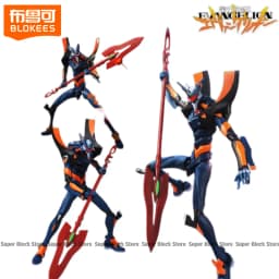 Blokees Building Block Man New Century EVANGELION-01/02/08-TV Anime Movable Model Ayanami Rei Asuka Mari Makinami Splicing Toy