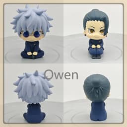 Gojo Fushiguro Sukuna Jujutsu Kaisen Sitting Pose Figure PVC Q Version Action Statue Desk Pal Gift Anime Collectible Model Toys