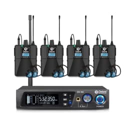 Debra ER-102 Professional Wireless In-Ear Monitor System, UHF band with Bluetooth 5.0 support, for stage performances, drummers