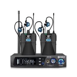 Debra ER-102 Professional Wireless In-Ear Monitor System, UHF band with Bluetooth 5.0 support, for stage performances, drummers