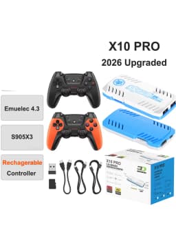 2026 X10 Pro 128G Retro Games Videojuegos Consola Rechargeable Gamepad X10 Pro Game Stick 4K
