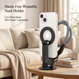 Magnetic Hanging Neck Stand for iPhone Wearable Mobile Phone Holder with Tripod Function Video Selfie Stick Suporte for Magsafe