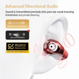 QCY Crossky C30S Open Ear Earphones Wireless Bluetooth 6.0 Clip-On Earbuds LDAC Hi-Res Audio Dual Connection 40H IPX5 Waterproof