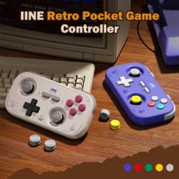 IINE Pocket Gamepad for Nintendo Switch 2/1 Steam Deck Phone Car Portable Retro Controller Hall Effect Joystick NS Version