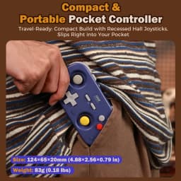 IINE Pocket Gamepad for Nintendo Switch 2/1 Steam Deck Phone Car Portable Retro Controller Hall Effect Joystick NS Version