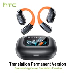 NE27 Bluetooth V5.4 Earphones OWS Sports Bluetooth Wireless Headphones AI Translator Earbuds LCD Touch Screen Open-Ear