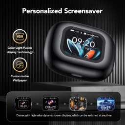NE27 Bluetooth V5.4 Earphones OWS Sports Bluetooth Wireless Headphones AI Translator Earbuds LCD Touch Screen Open-Ear