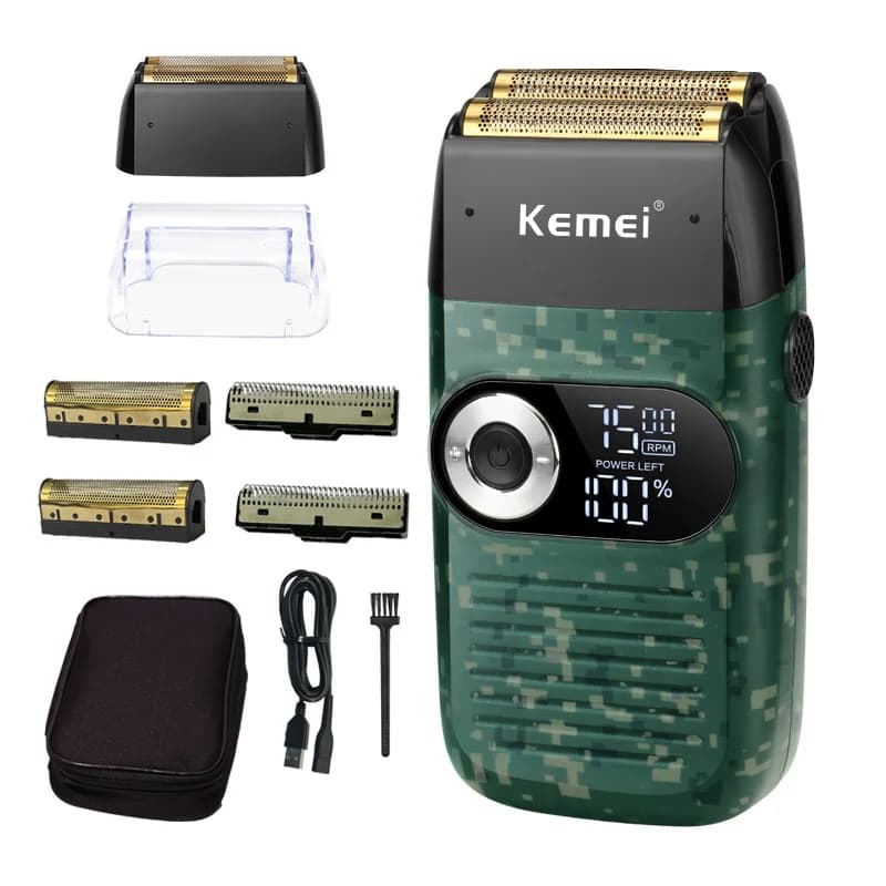 Kemei Electric Shaver Men Electric Razor Rechargeable Beard Shaver Floating Hair Trimmer Face Care Shaving Machine