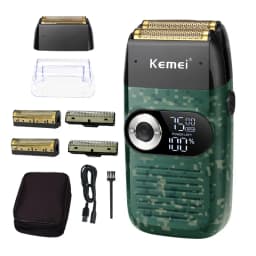 Kemei Electric Shaver Men Electric Razor Rechargeable Beard Shaver Floating Hair Trimmer Face Care Shaving Machine