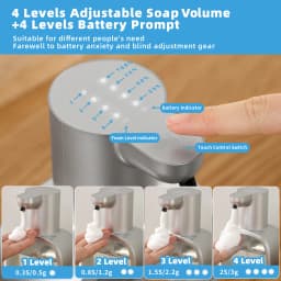 New Wall Mounted Automatic Soap Dispenser Foam Smart Hand Washing Machine 500ml Liquid Rechargeable Bathroom Induction Sensor