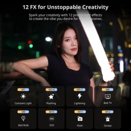Ulanzi UA20 20W Portable Air Tube Light Foldable Bi-color Fill Light for Live-streaming Outdoor Fill Light Air Tube Light