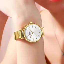 CURREN 9081 Advanced Elegant Women's Quartz Watch Waterproof Stainless Steel Strap Business Women's Watch Relojes De Mujer