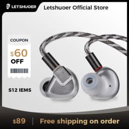 LETSHUOER S12 14.8mm Planar Magnetic Driver HiFi Earphones Wired Earbuds HIFI In Ear Monitors for Audiophiles Musicians