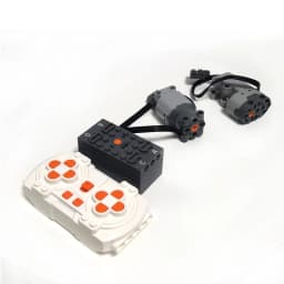 APP Programmable Building Blocks Kit with Servo Motor & 8-Speed Remote Control, Compatible PF MOC System