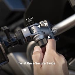 PGYTECH U-Bolt Mount For 12.7 to 33mm Tubes For Bicycle/Vehicle Series Cycling Action Camera Smartphones