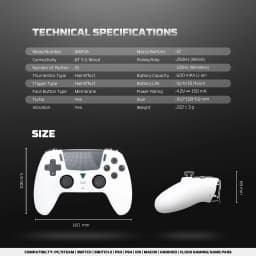 FANTECH NOVA II WGP16 Wireless controller Hall Joystick and Effect Trigger Built-in Speaker for PS4 NS2 Gamepad Wired Controller