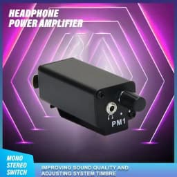 P2 Headphone Amplifier, Ultra Compact In Ear Headphone Monitor, Stereo Monitor/Headphone Power Amplifier/Headphone Music Monitor