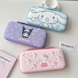 Cartoon Leather Switch2 Storage Bag, Nintendo NS2 Game Console Hand-held Lanyard Bag, Switch2 Storage Box