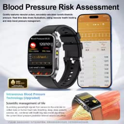 2026 New 650nm Laser Therapy Health Smartwatch Men ECG Blood Pressure Lipid Uric Acid Bluetooth Call Smart Watch For Android IOS