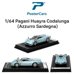 Postercars 1:64 Super Sport Racing Rally Toy Car Model Hypercar League Diecast Vehicle Miniature Free Wheels Display Collection