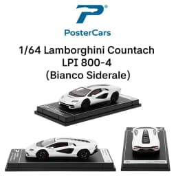Postercars 1:64 Super Sport Racing Rally Toy Car Model Hypercar League Diecast Vehicle Miniature Free Wheels Display Collection