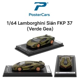 Postercars 1:64 Super Sport Racing Rally Toy Car Model Hypercar League Diecast Vehicle Miniature Free Wheels Display Collection